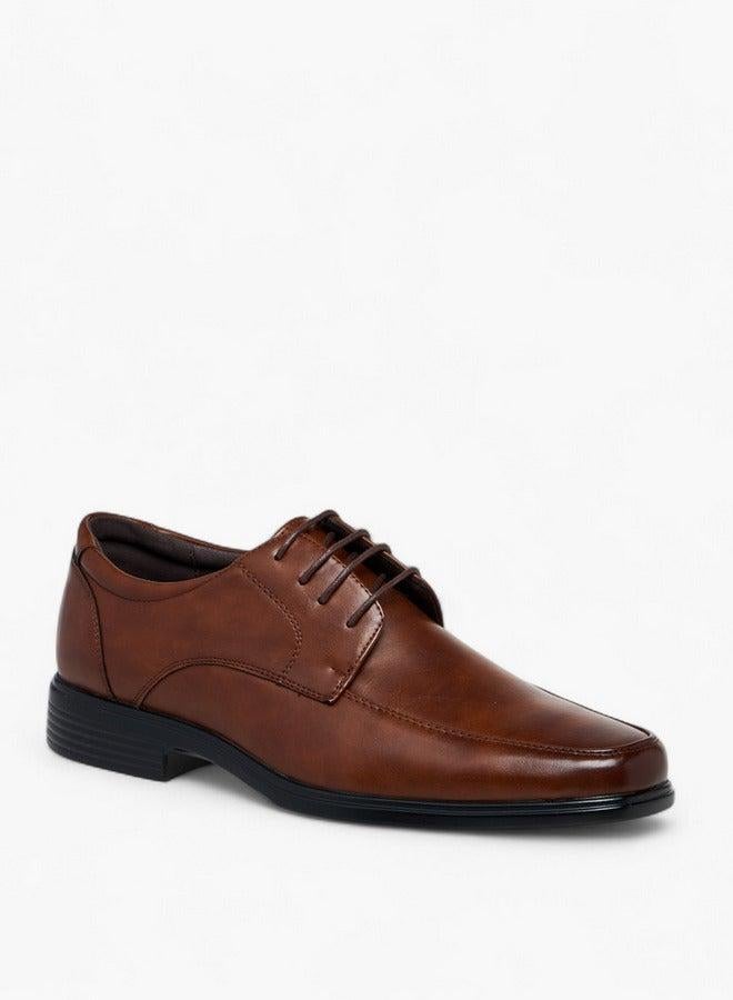 LBL by Shoexpress Solid Lace-Up Derby Shoes - Image 1