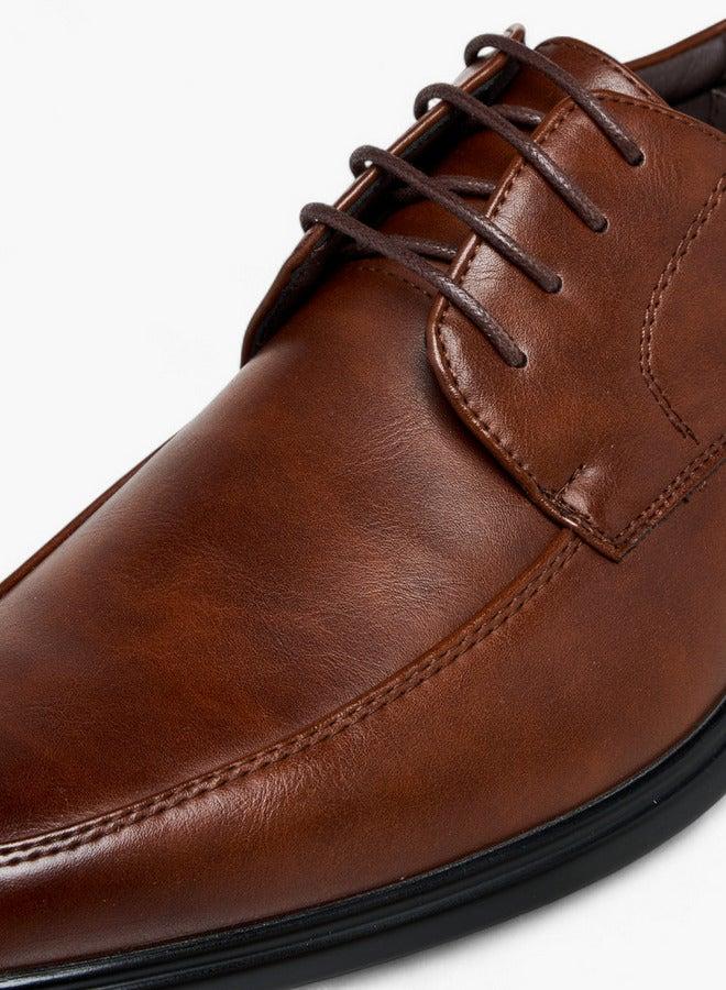 LBL by Shoexpress Solid Lace-Up Derby Shoes - Image 4