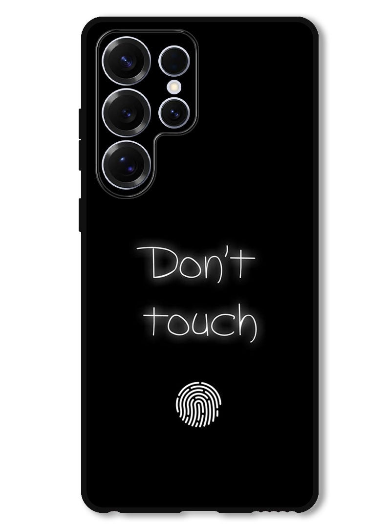 Theodor Protective Case Anti Scratch Shock Proof Bumper Cover For Samsung Galaxy S25 Ultra Dont touch (2) - Image 1