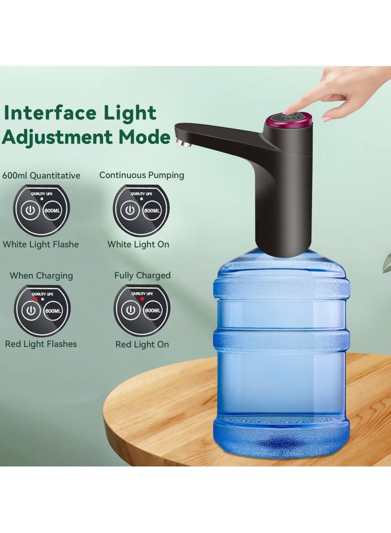 Electric Water Bottle Pump Dispenser – Rechargeable 5-Gallon Water Pump for Home, Office & Kitchen, Battery-Operated Water Bottle Dispenser - Image 5