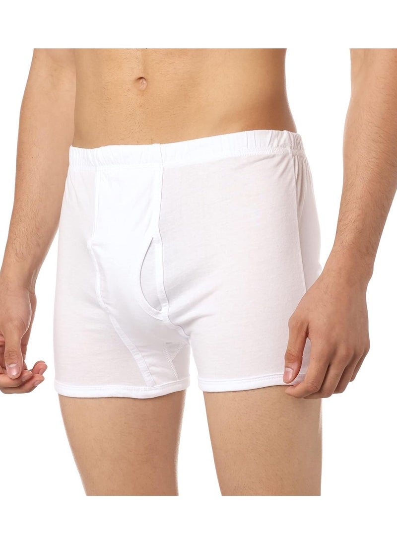 COTTONIL - Cottonil® Men Combed White Shorts - Bundle of 3 Shorts (100% Cotton) - Image 1