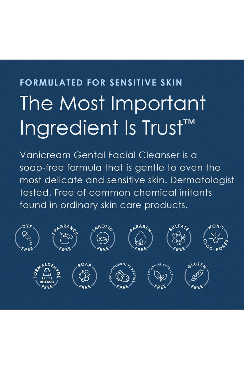 Vanicream Vanicream Gentle Facial Cleanser For Sensitive Skin 237ml  - Image 4