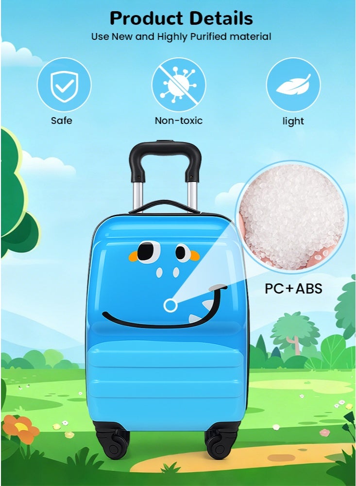 جيجيرو حقيبة سفر للأطفال بعجلات وهيكل صلب مقاس 18 بوصة لسيارات الأطفال الصغار - Image 2