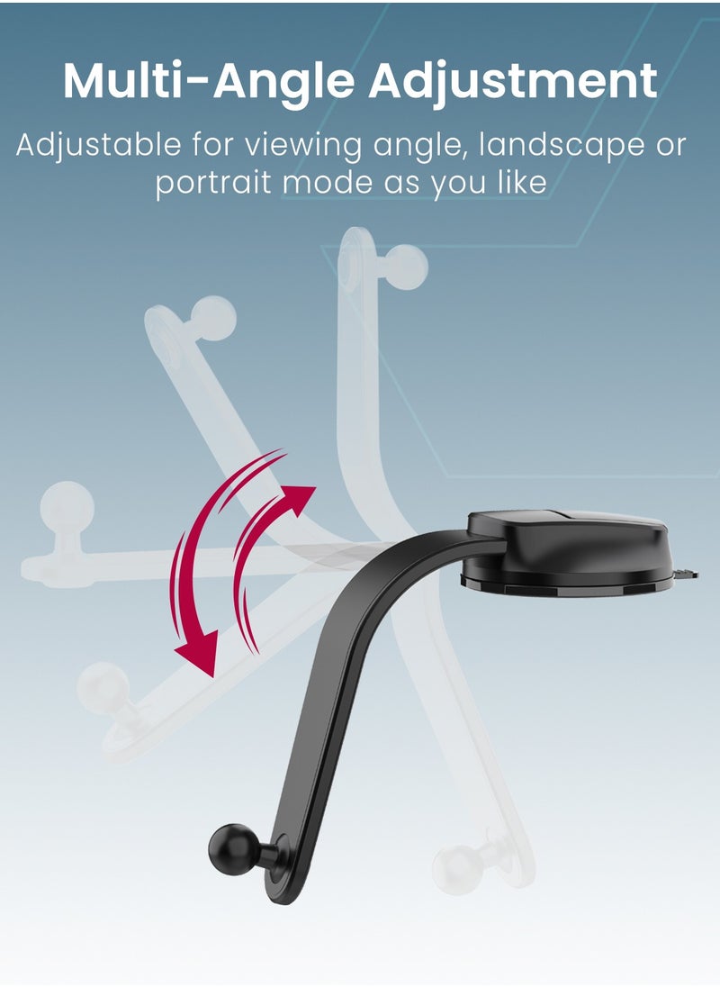 Moxedo Moxedo Magnetic Car Mount Holder for Magnetic Safe Dashboard Desktop Bendable 360 Rotatable Adjustment Compatible for iPhone, Samsung & All Phones  - Image 5