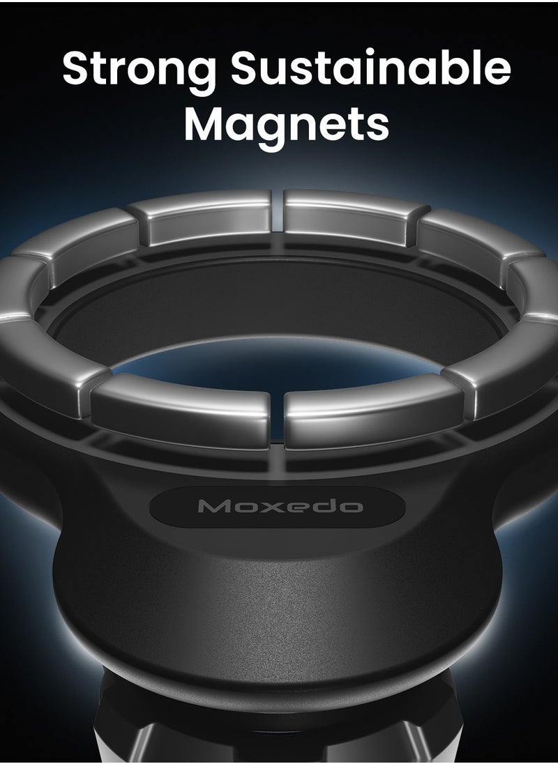 Moxedo Moxedo Magnetic Car Mount Holder for Magnetic Safe Dashboard Desktop Bendable 360 Rotatable Adjustment Compatible for iPhone, Samsung & All Phones  - Image 2