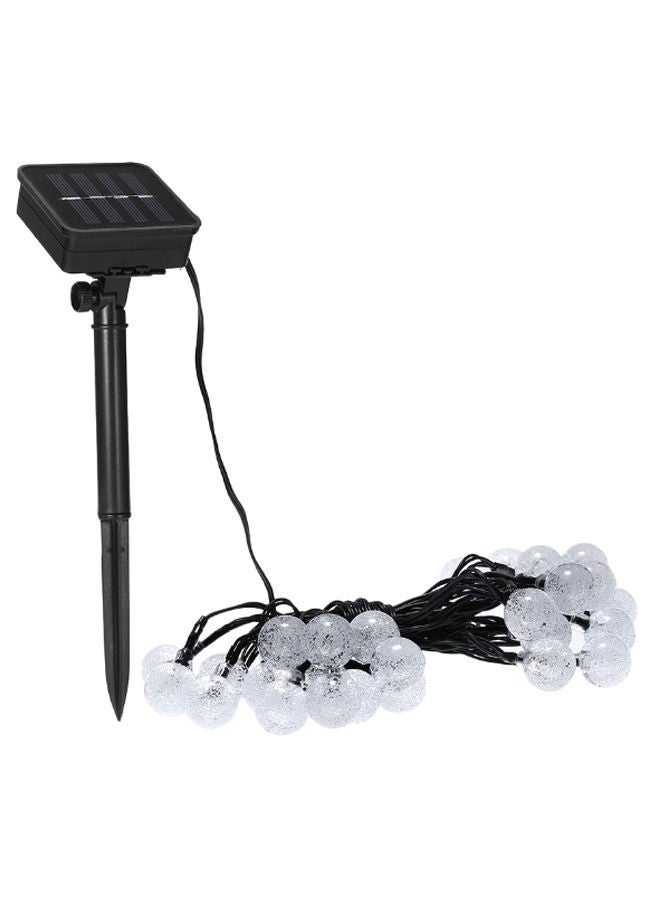 NIBEMINENT Solar Powered String Outdoor Gardening Light Black/Clear