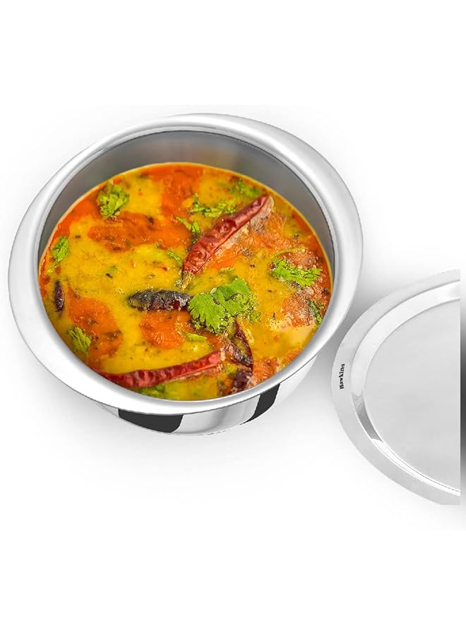 هوكينز مترو باتيلا سعة 4 لتر، سطح من الفولاذ المقاوم للصدأ ثلاثي الطبقات مع غطاء من الفولاذ المقاوم للصدأ، باغونا حثي، تابيلي، فضي (Ssp40S) - Image 1