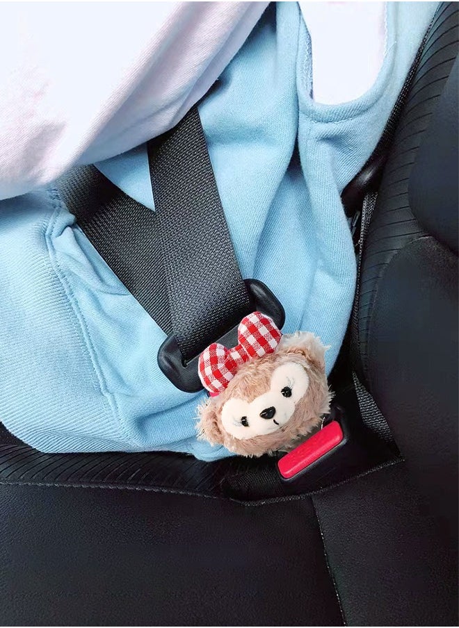 GROIC 2PCS Cartoon Car Buckle Extender, Car Seat Belt Clips, Universal Car Extension Socket Buckles Connector, Automobile Decoration Accessories  - Image 2