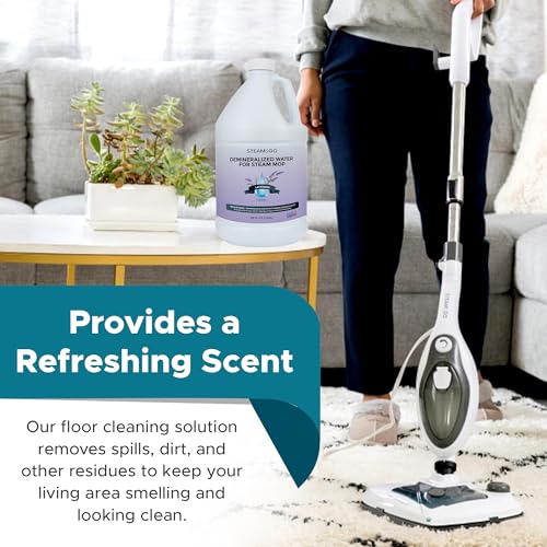 Steam and Go Steam & Go Demineralized Water for Steam Cleaner - PVC-Free Floor Cleaning Solution Compatible for All Steam Mops - Multi-Surface Cleaner for Home Surfaces - Lavender Scent, 128 Fl oz - Image 4
