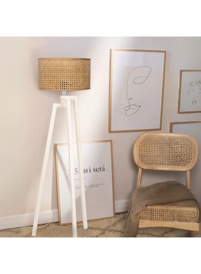tbshomelamp Sunlight Corner Rattan Boho Floor Lamp 150x40 cm 