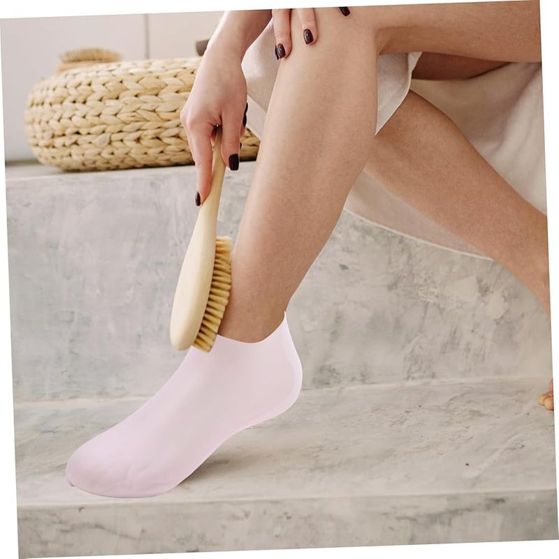 Pink Moisturizing Gel Gloves and Socks Set Spa Care for Hands and Feet Reusable - Image 5