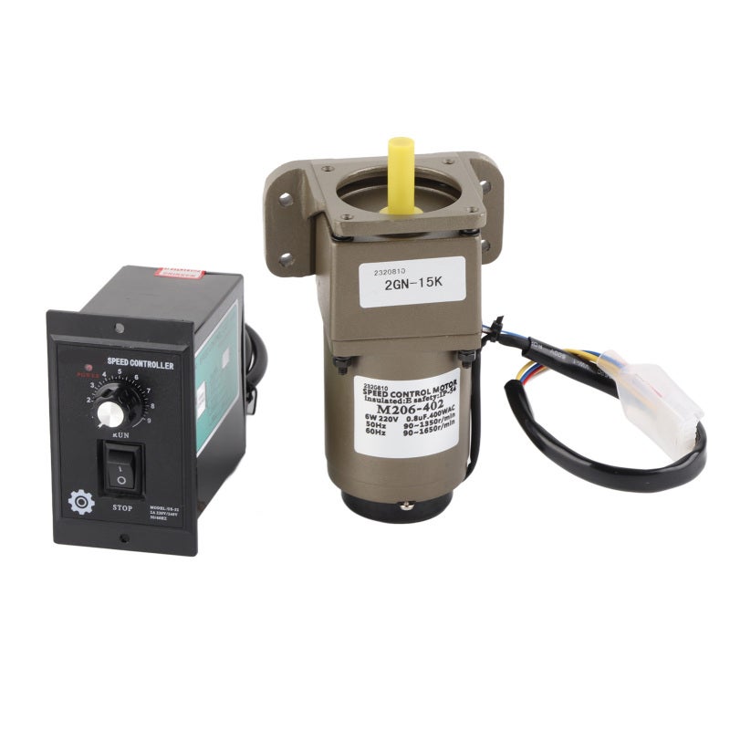 MOTOR AC 220V 6W Gear Motor High Moment of Force Reversible Speed - Low Noise Single Phase Asynchronous Motor for Packaging Industry - Image 3