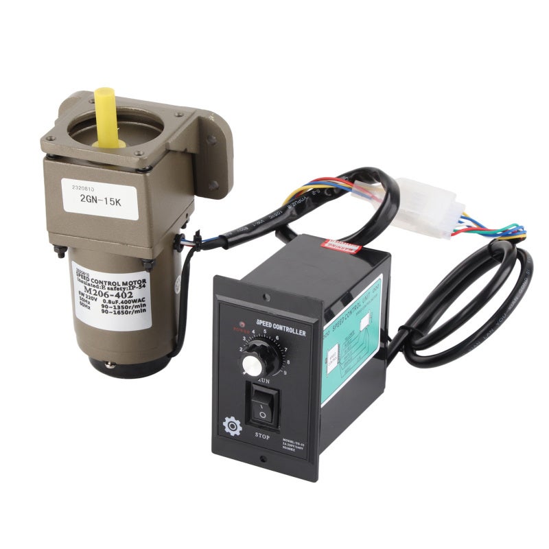 MOTOR AC 220V 6W Gear Motor High Moment of Force Reversible Speed - Low Noise Single Phase Asynchronous Motor for Packaging Industry - Image 1