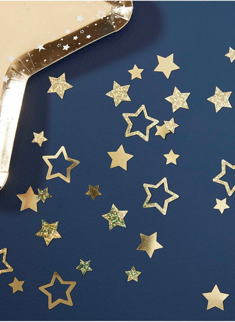 جينجر راي Star Shaped Gold Confetti