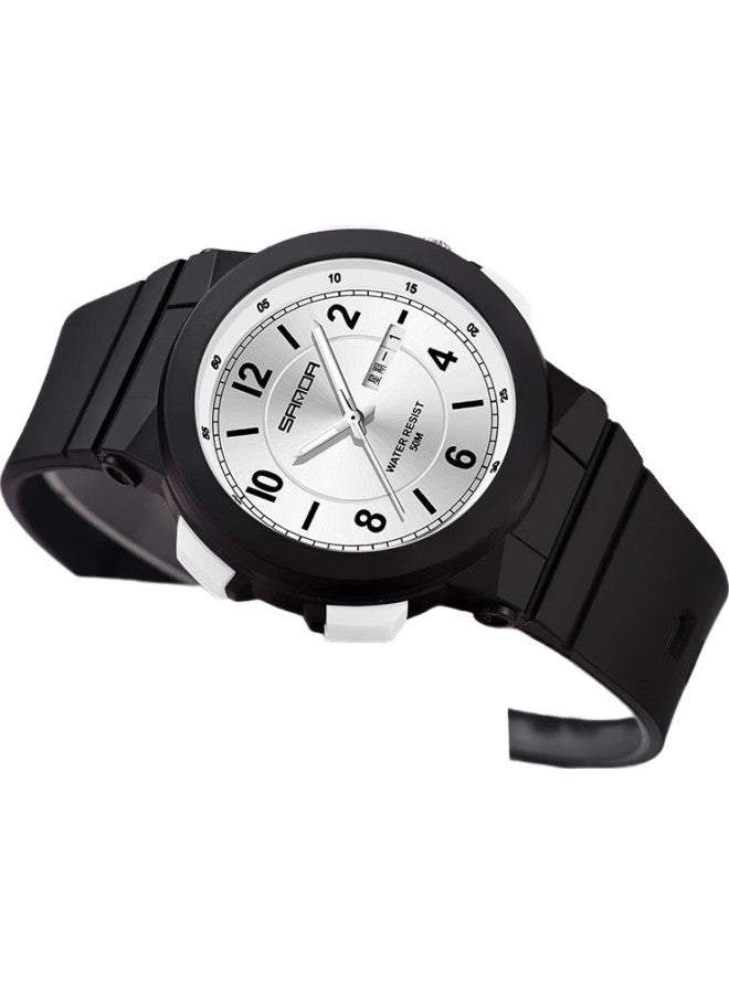 Sanda Exam Watch For Men And Women, Simple Sports Waterproof Quartz Watch For Middle School, High School Students, Teenagers, Civil Servants, And Children - Image 1