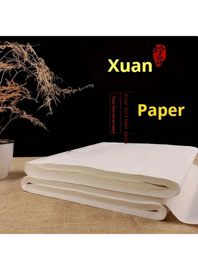 Four Foot Four Open Xuan Paper 50 Sheets For Chinese Calligraphy Painting And Brush Writing Practice - Image 1