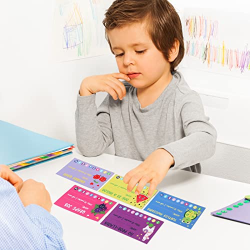 Teling 200 Pcs Behavior Punch Cards with Hole Puncher Incentive Behavior Reward Card for Students Classroom School Business Loyalty Gift 3.5 x 2 Inch, 10 Styles - Image 5