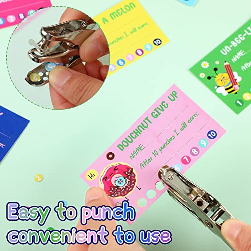 Teling 200 Pcs Behavior Punch Cards with Hole Puncher Incentive Behavior Reward Card for Students Classroom School Business Loyalty Gift 3.5 x 2 Inch, 10 Styles - Image 3