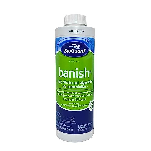 bioguard بيوغارد بانش لمكافحة الطحالب في حمام السباحة، 1 لتر، سريع المفعول، غير رغوي، يحافظ على صفاء الماء، يوفر تحكمًا فعالًا في نمو الطحالب - Image 1