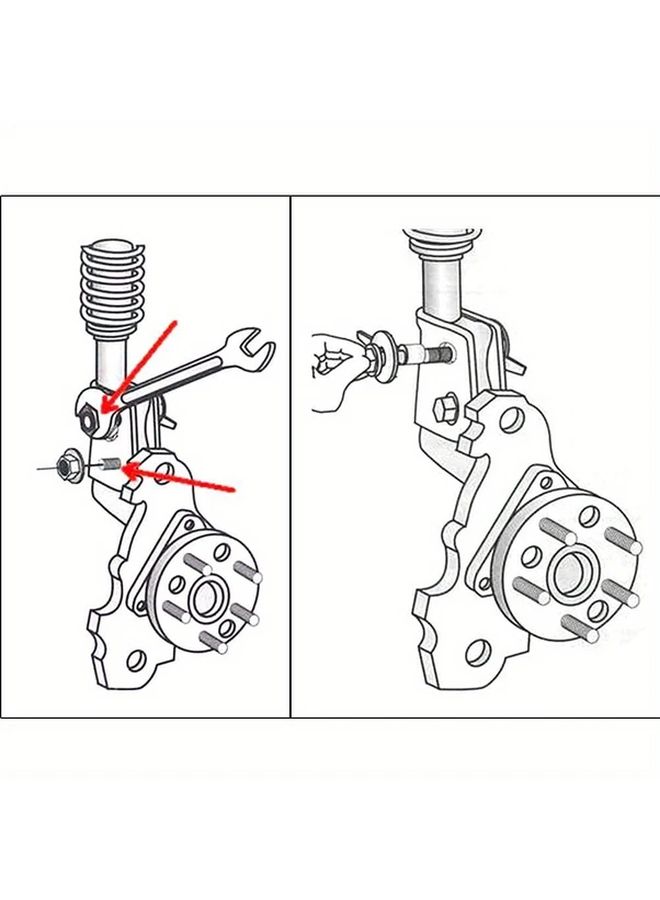 4Pcs 12mm Adjustable Camber Alignment Bolts Durable Steel Eccentric Screws For Wheel Positioning - Image 3