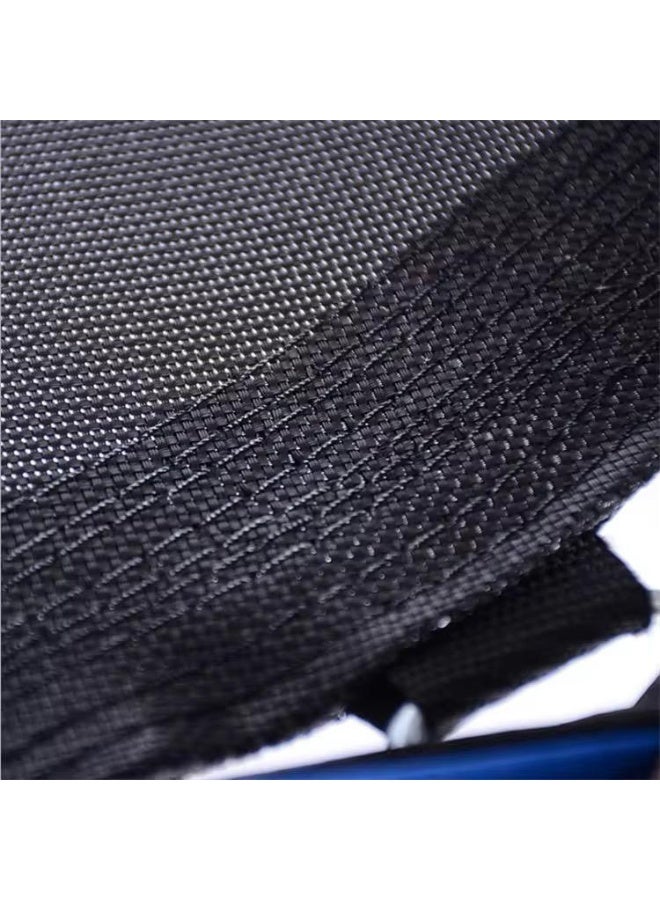 ضحكة  ترامبولين للأطفال مع شبكة حماية محيطة - نطيطة قفز دائرية آمنة للمنزل والحديقة (55 بوصة / 140 سم) - إطار معدني قوي مع مدخل بسحاب - أحمر - Image 3