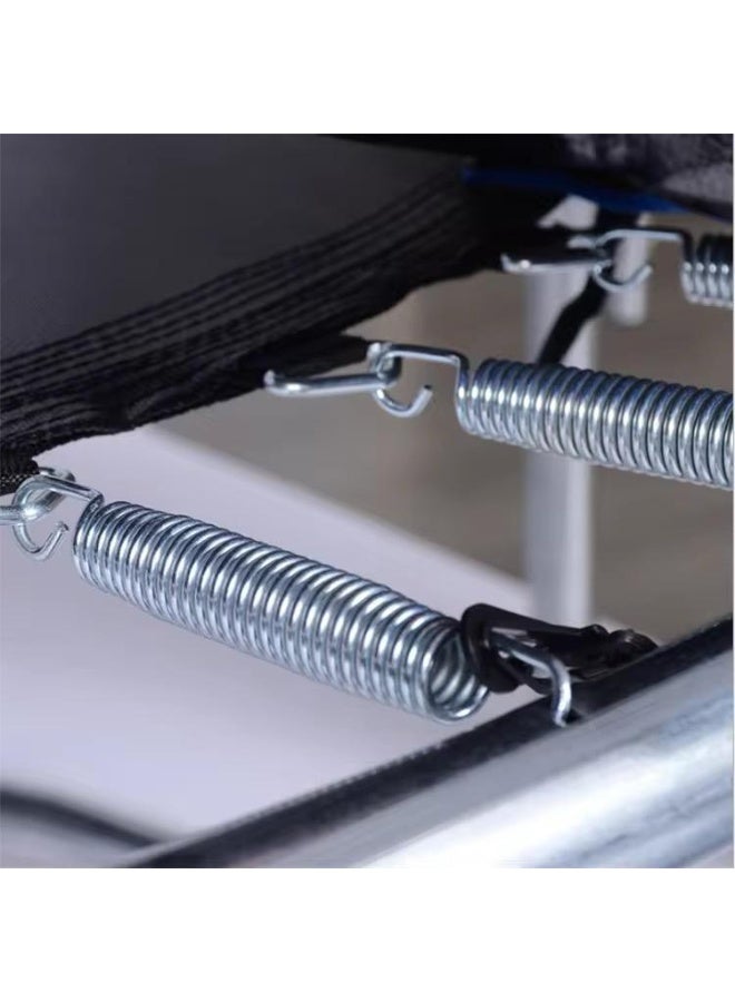 ضحكة  ترامبولين للأطفال مع شبكة حماية محيطة - نطيطة قفز دائرية آمنة للمنزل والحديقة (55 بوصة / 140 سم) - إطار معدني قوي مع مدخل بسحاب - أحمر - Image 4