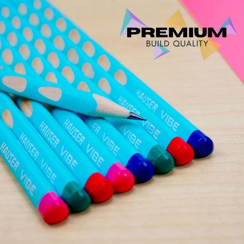 HAUSER ARTZ VIBE PENCIL 50PCS Multicolor Pencils | Extra Dark Lead for Smooth Writing | Ideal for Kids School Use & Drawing - Image 4