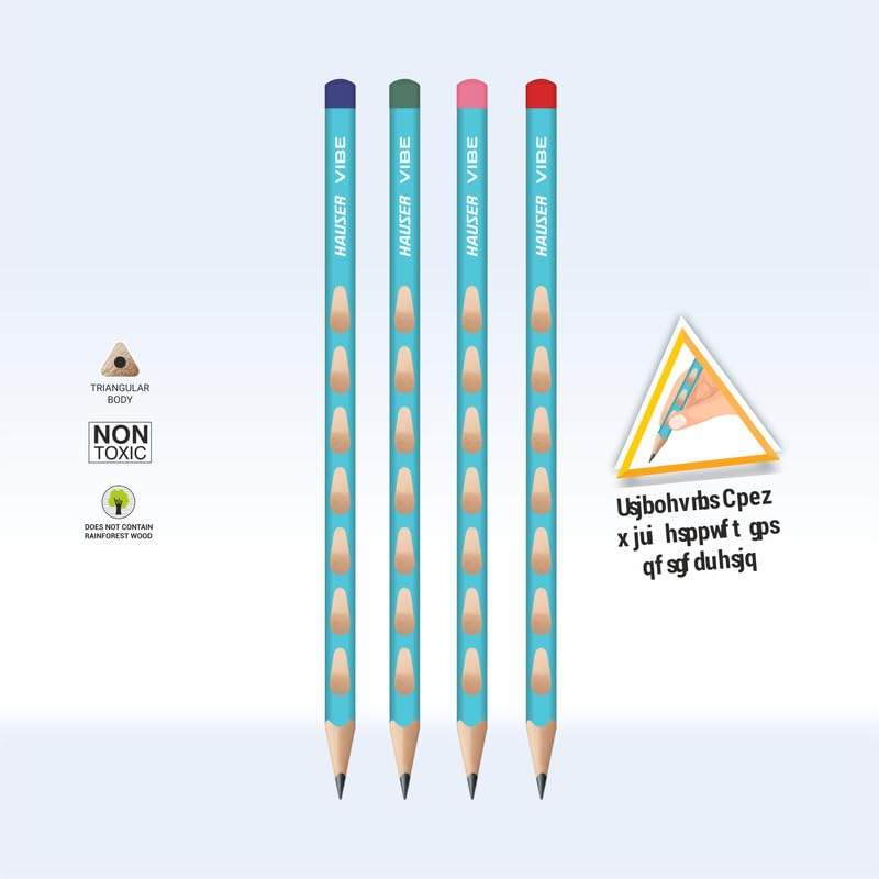 HAUSER ARTZ VIBE PENCIL 50PCS Multicolor Pencils | Extra Dark Lead for Smooth Writing | Ideal for Kids School Use & Drawing - Image 2