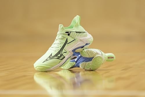 Mizuno Wave Lightning Neo 3 Volleyball Shoe | Unisex Indoor Court Shoe | Neo Mint/White | US Men's 10.5 | US Women's 12 - Image 2