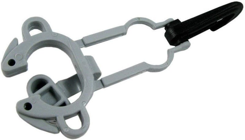 Scubapro Octopus Retainer and Plug with Clip - Gray
