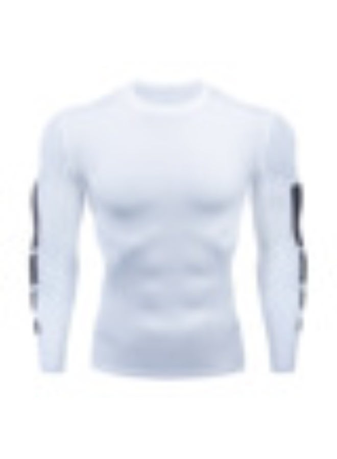 Men's T-shirt Men Running Sport T Shirt Men Compression Fitness Tops Tee Quick DryTight Training Gym Sport Running Shirts Jersey - Image 1