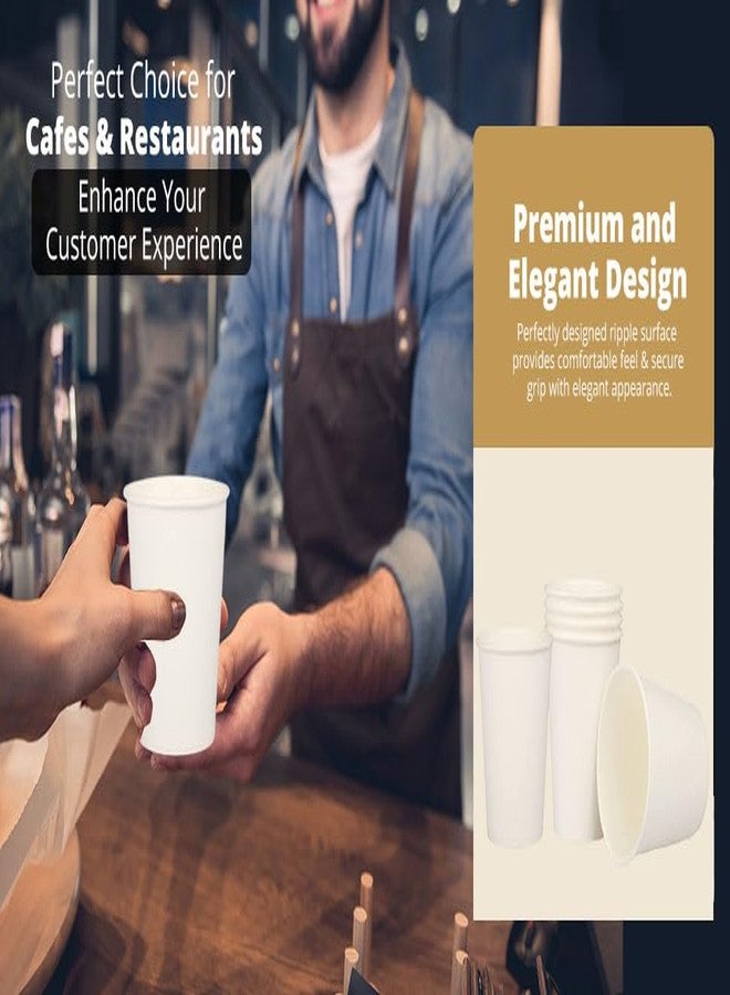 e kysa basics ekysa Basics Paper Disposable Tea/Coffee Cups – 65 ml, Eco-Friendly, Leak-Resistant, Ideal for Hot Beverages, White, Pack of 100 - Image 4