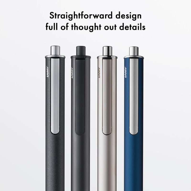 Lamy swift anthracite - modest rollerball pen with a smooth writing experience - robust metal casing & line width B M 66 rollerball refill in blue - Image 4
