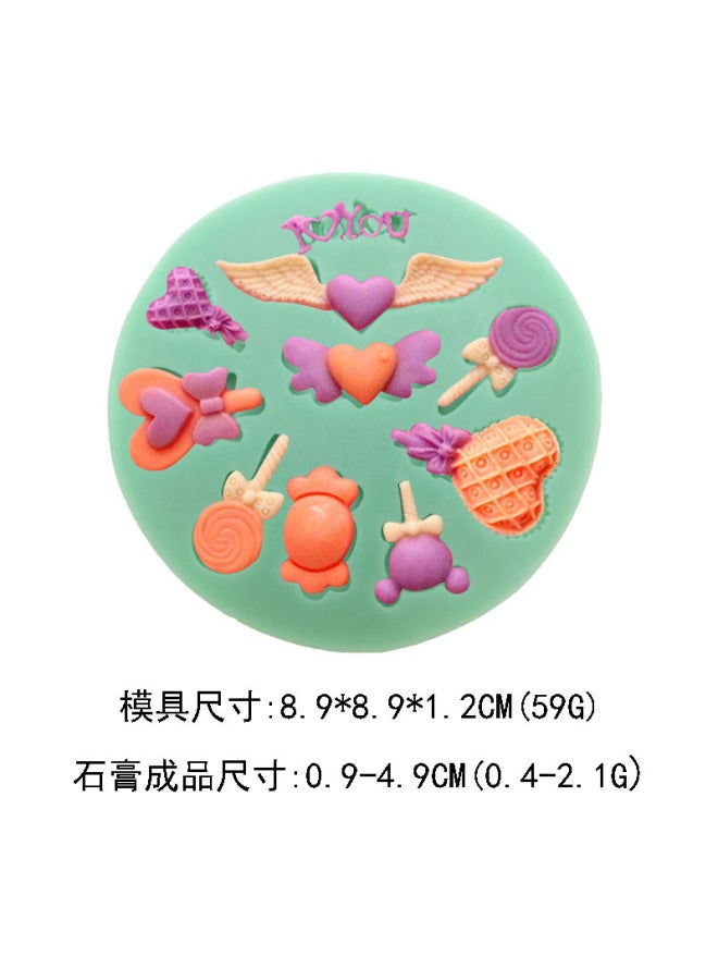 Ice Cream Lollipop Coke Flip Sugar Silicone Mold Beverage Pizza elette Diy Gummy Gypsum Drop Gum Silicone Mold