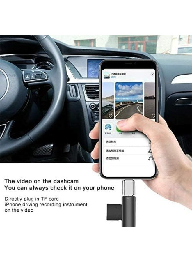 Lightning Male to Female USB Camera Adapter, OTG Data Sync Cable for iPhone 13/12/11/Xr/X/XS/8/7/Card Reader/Flash Memory/Mouse/MIDI Keyboard, 2 Pack, Number of Ports: 4, multi color  - Image 1