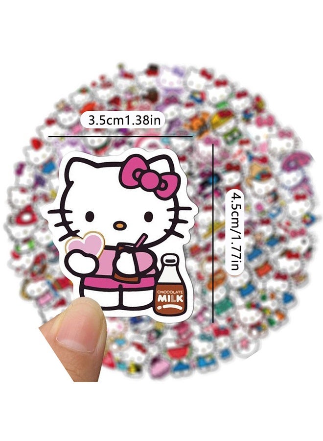 Sanrio Hello Kitty Stickers 100PCS White Theme Kawaii Cat Stickers Cute Cartoon Characters Sticker for Kids Teens Adults Waterproof Vinyl Decals for Water Bottle Laptop Luggage - Image 4