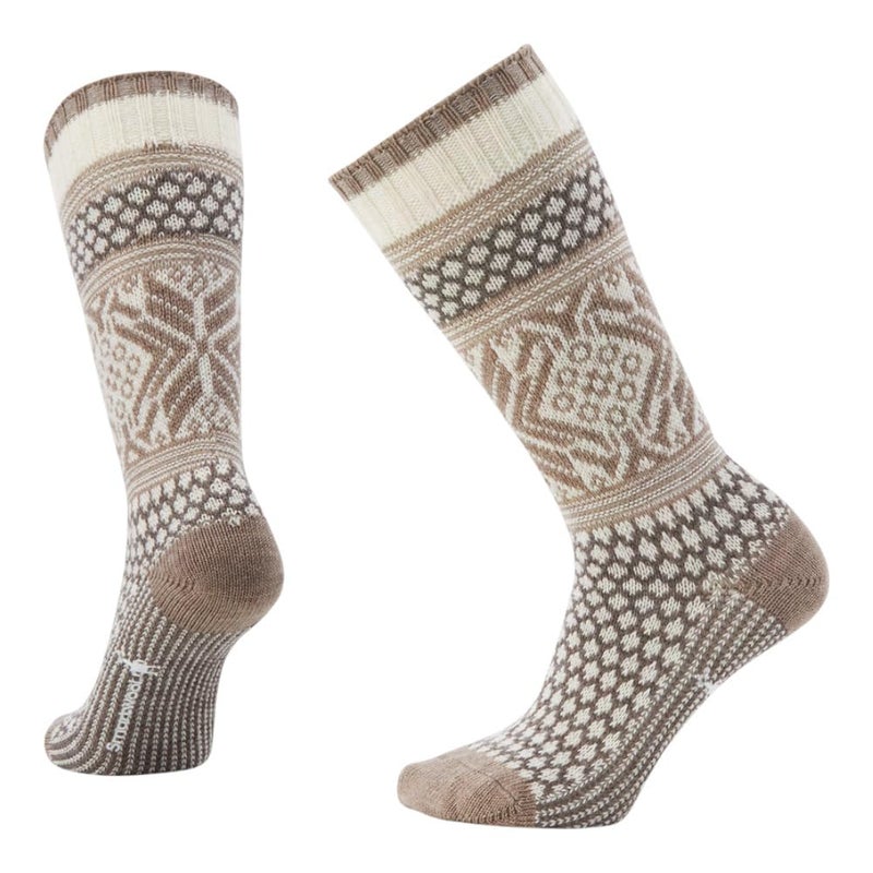 Smartwool Women's Everyday Popcorn Snowflake Pattern Crew Moonbeam M