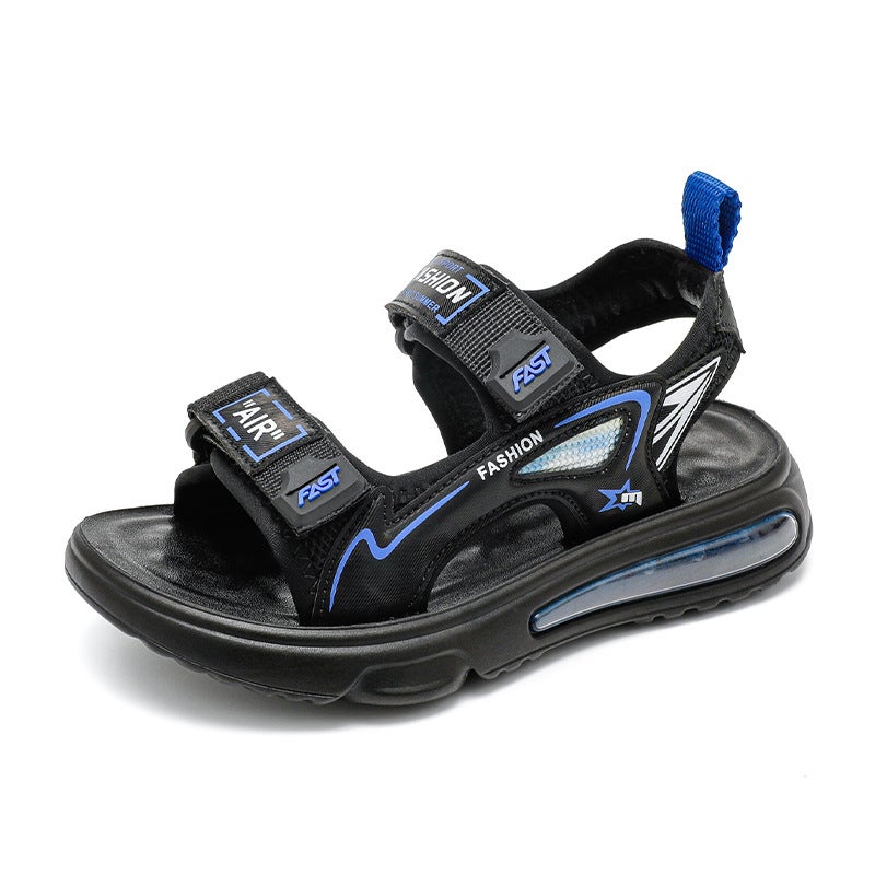 Children'S Sandals Boys Summer Student Super Soft Medium And Large Children'S Men'S Sports Soft Sole Boys Beach Shoes - Image 5