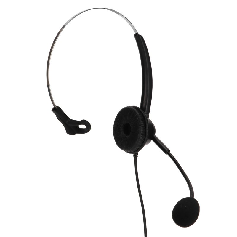 سماعة رأس هاتف RJ9 - تصميم مريح مع تجربة ارتداء فائقة الخفة - ميكروفون عازل للضوضاء للاستخدام في مراكز الاتصال والمكتب والمنزل - Image 5
