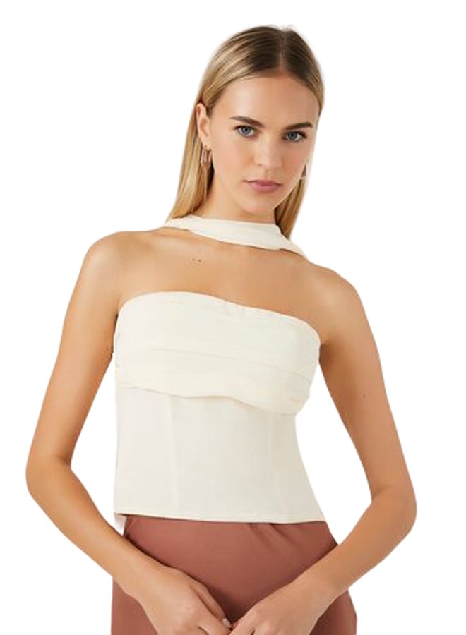 FOREVER 21 Chiffon Corset Tube Top & Sash Set - Image 1