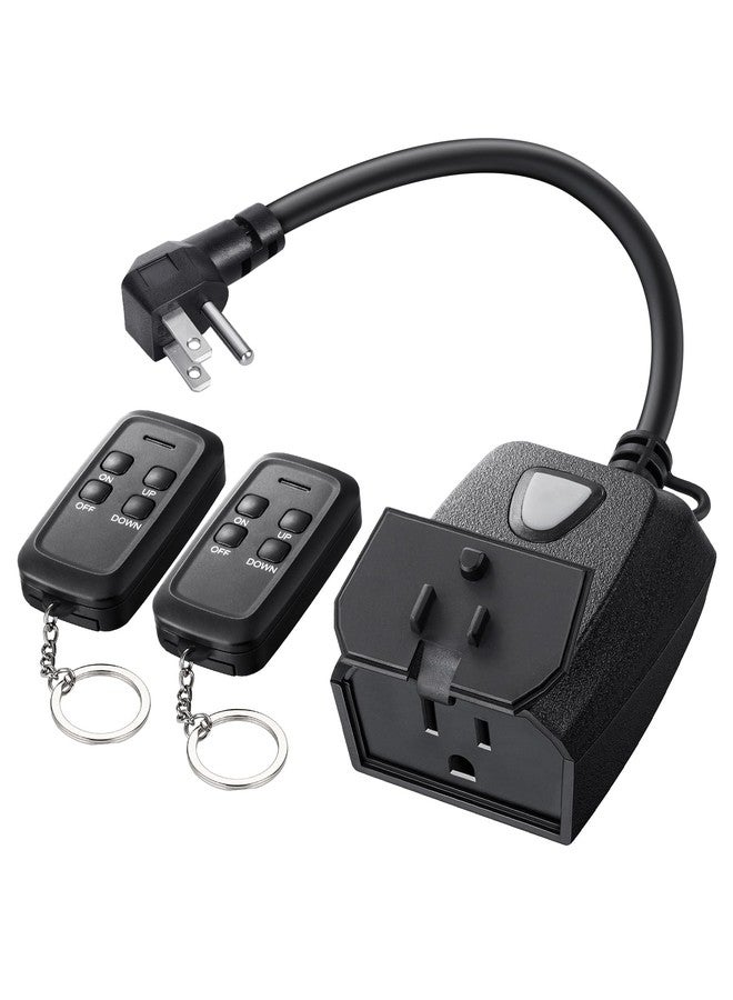 DEWENWILS ديونويلز جهاز تحكم خارجي لتعتيم الأضواء المتسلسلة، قابس تحكم عن بُعد، مدى 100 قدم، قابس مقاوم للماء لتعتيم لمبات LED/تنجستين القابلة للتعتيم، مدرج في FCC - Image 1