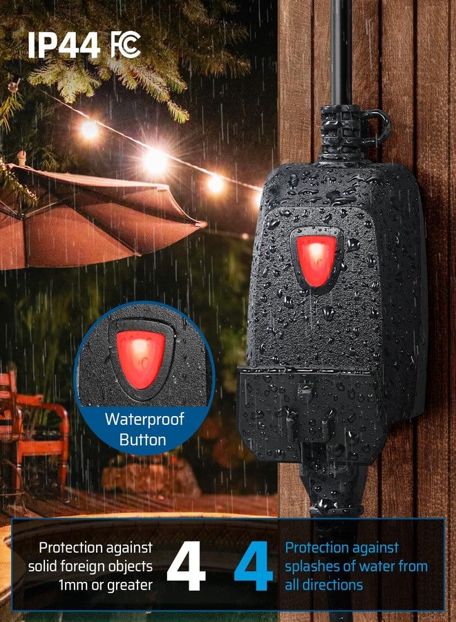 DEWENWILS ديونويلز جهاز تحكم خارجي لتعتيم الأضواء المتسلسلة، قابس تحكم عن بُعد، مدى 100 قدم، قابس مقاوم للماء لتعتيم لمبات LED/تنجستين القابلة للتعتيم، مدرج في FCC - Image 4