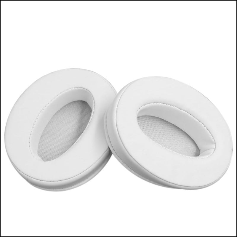 Replacement Earmuffs: 2-Piece White Premium Protein Leather Soft Sponge Pads - Perfect Fit Noise Isolation Cushions for Sennheiser HD4.50 BTNC HD4.40BT HD350 HD458 Headphones - Image 5