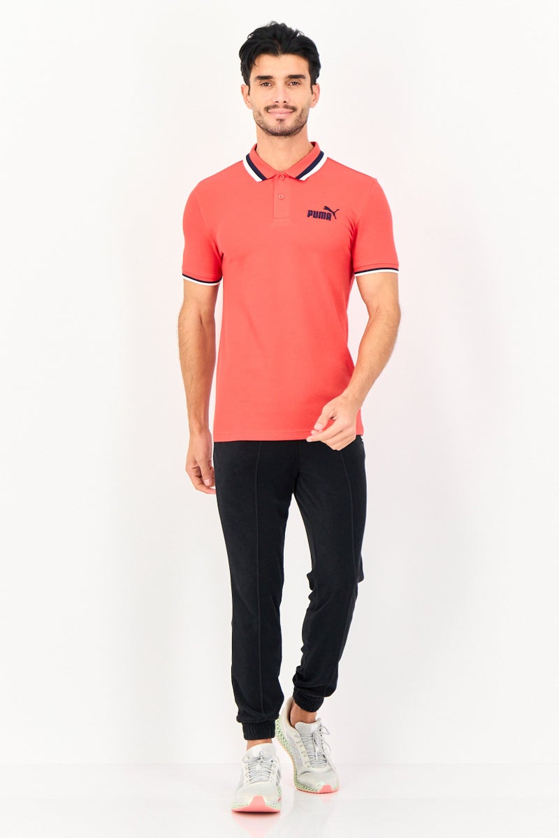 PUMA Men Slim Fit Short Sleeve Outdoor Polo Shirt, Red - Image 2