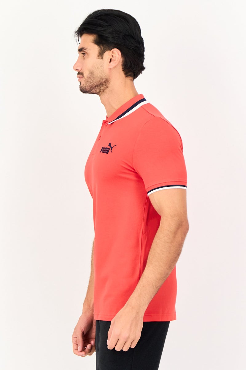 PUMA Men Slim Fit Short Sleeve Outdoor Polo Shirt, Red - Image 4