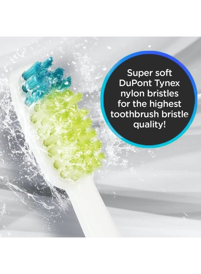 VOOM SONIC Go 1 Replacement Heads | Pack of 4 Replacement Brushes | Advanced Bristle Technology| Soft DuPont Nylon Bristles | Oral Care - Image 2