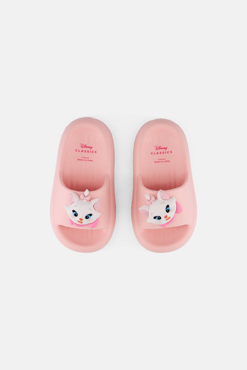 Disney Toddlers Girl Slip On Slides, Pink  - Image 3