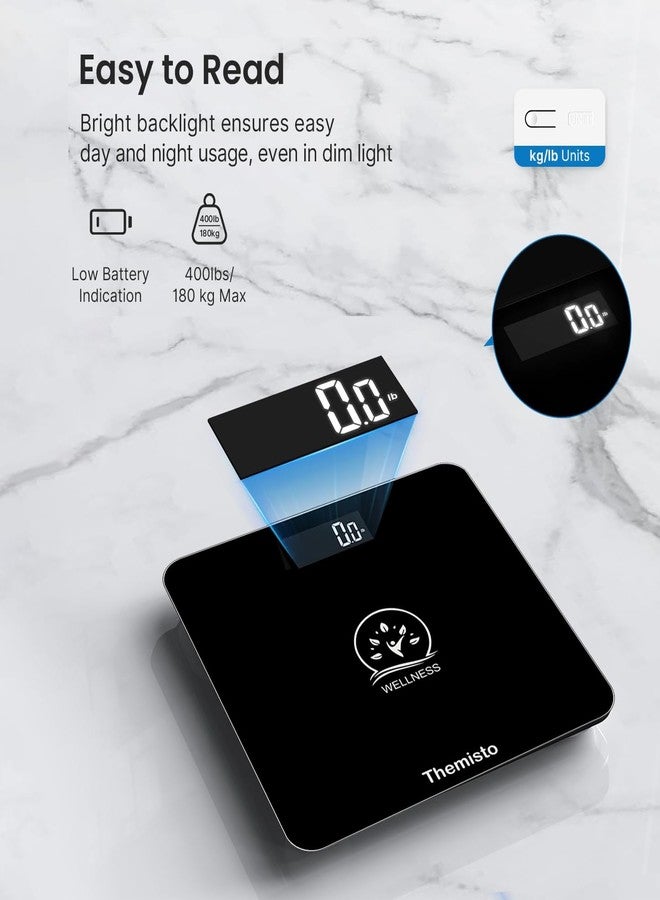 Themisto TH-WS40 Body weight Scale, With High Precision Sensors | Backlit Display | - Image 5