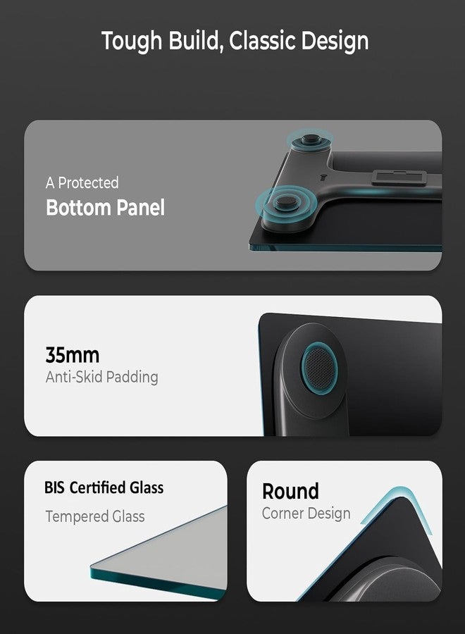Themisto TH-WS40 Body weight Scale, With High Precision Sensors | Backlit Display | - Image 2