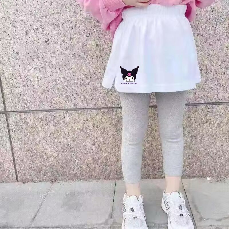 Children'S Short Skirt Sweatshirt Curtain All-Match Base Hem White-Rimmed Baby Girl'S Skirt Korean-Style Cute Stacked Artifact - Image 4